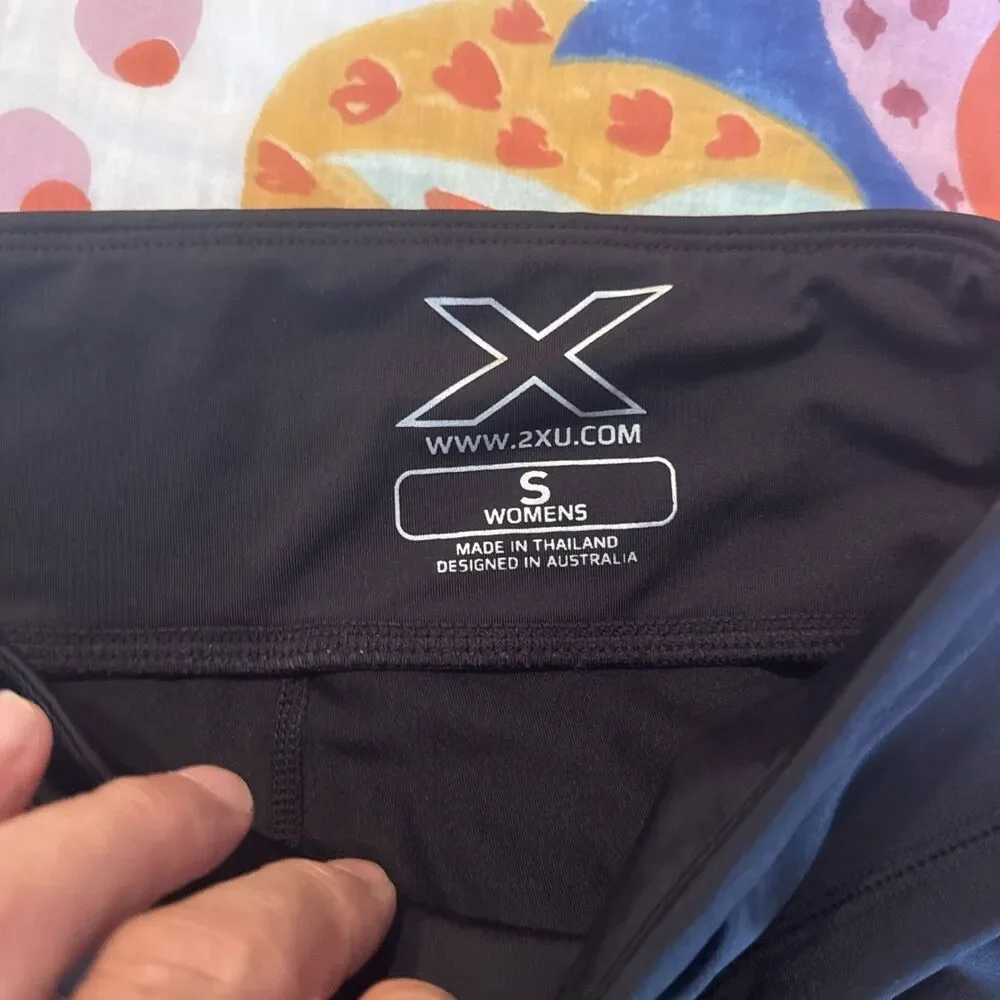 2XU Blue Ice X Compression Training Shorts Women's Small